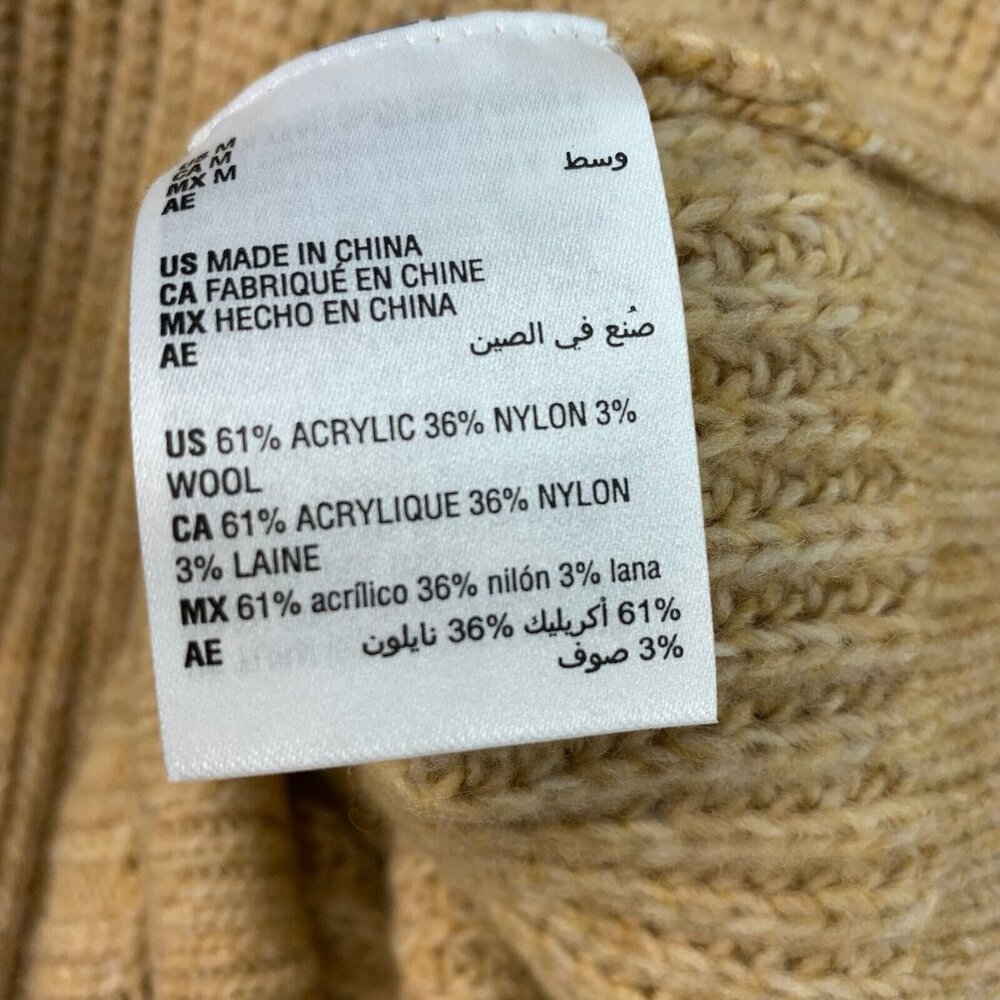 Charter Club Sweater Dress Womens Size Medium Tan long Sleeve Turtleneck  New - Picture 4 of 7